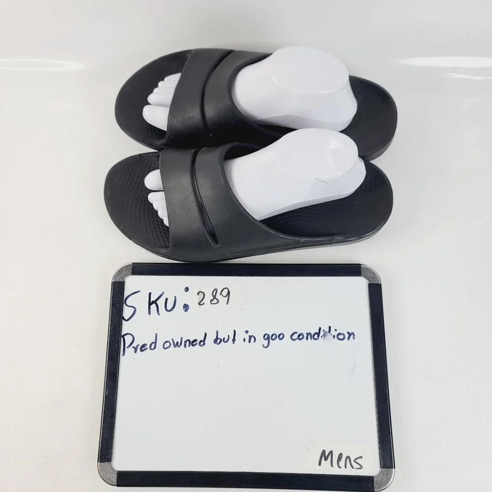 OOFOS Men's Ooah Recovery Rubber Slip-On‎ Casual Slide Sandal Size 11